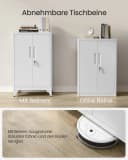 SONGMICS Aktenschrank Mehrzweckschrank Büroschrank 2 Türen abschließbar Stahl Bild 4