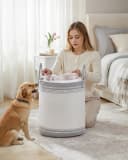 SONGMICS Wäschekorb 60 L Taubengrau Bild 1