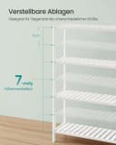 SONGMICS Badregal Bambus 26 x 60 x 100 cm Bild 5