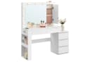 VASAGLE Schminktisch Frisiertisch mit Spiegel, Schmuckschrank, Steckdosenleiste 40 x 125 x 140 cm Bild 2