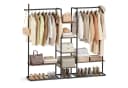 SONGMICS HOME Kleiderständer Garderobenständer Beige Schwarz Bild 2