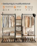 SONGMICS HOME Kleiderständer Garderobenständer Beige Schwarz Bild 4