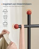 SONGMICS HOME Kleiderständer Garderobenständer Beige Schwarz Bild 5