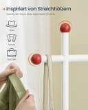 SONGMICS HOME Kleiderständer Garderobenständer Beige Bild 5