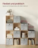 VASAGLE Bücherregal Raumteiler Würfelregal Beige Bild 4