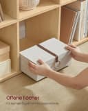 VASAGLE Bücherregal Raumteiler Würfelregal Beige Bild 5