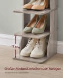 VASAGLE Schuhregal 7/9 Ebenen Weiß/Schwarz/Beige/Braun Bild 4