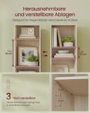 VASAGLE Bücherregal 5/6 Ebenen Beige Standregal Wohnzimmer Bild 3