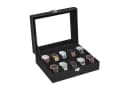 SONGMICS Uhrenbox Uhrenkasten 10 Fächer Glasdeckel Samtfutter Bild 2