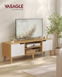 VASAGLE Lowboard 147cm Weiß für Fernseher bis zu 65 Zoll Bild 1