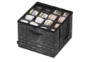 SONGMICS Aufbewahrungsbox Schuhbox 16 Paar Schuhe Griffe Transparent Schwarz Bild 2