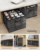 SONGMICS Aufbewahrungsbox Schuhbox 16 Paar Schuhe Griffe Transparent Schwarz Bild 4