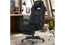SONGMICS Gaming-Stuhl Schwarz Ergonomisches Design mit Fußstütze Bild 1