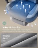 SONGMICS Gaming-Stuhl Grau mit Fußstütze Bild 3