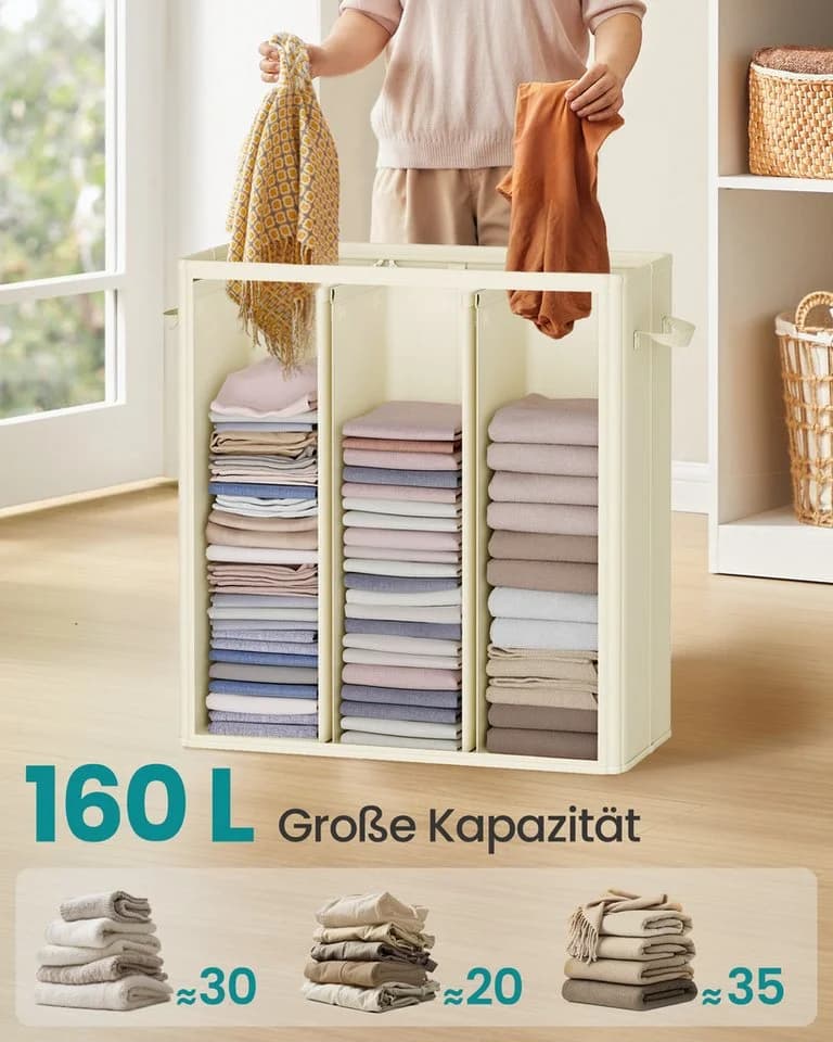 Funktionaler Wäschekorb aus robustem Material - Bild 3