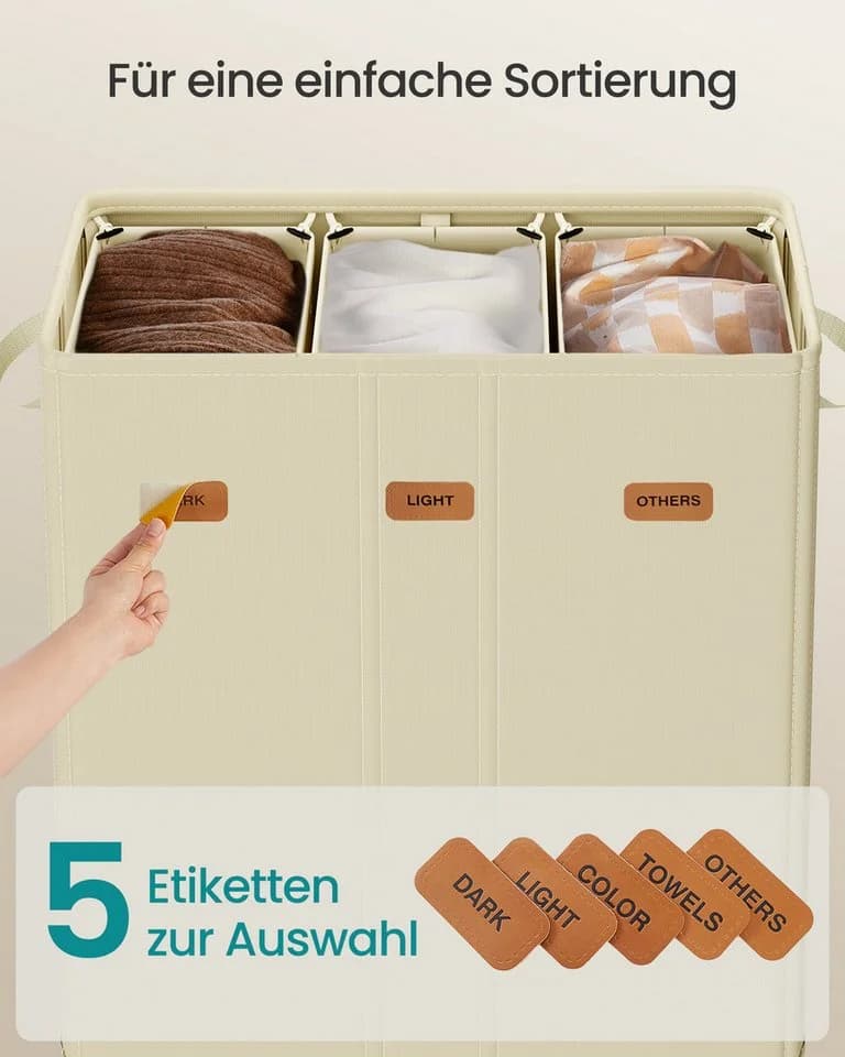 Funktionaler Wäschekorb aus robustem Material - Bild 4