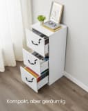 VASAGLE Aktenschrank Büroschrank Druckerständer 3 Schlösser verstellbare Hängestange Bild 3