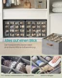 SONGMICS Aufbewahrungsbox Schuh-Organizer Grau Bild 3