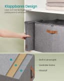 SONGMICS Aufbewahrungsbox Schuh-Organizer Grau Bild 5