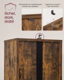 VASAGLE Bücherregal 6-stöckig Braun Bild 5