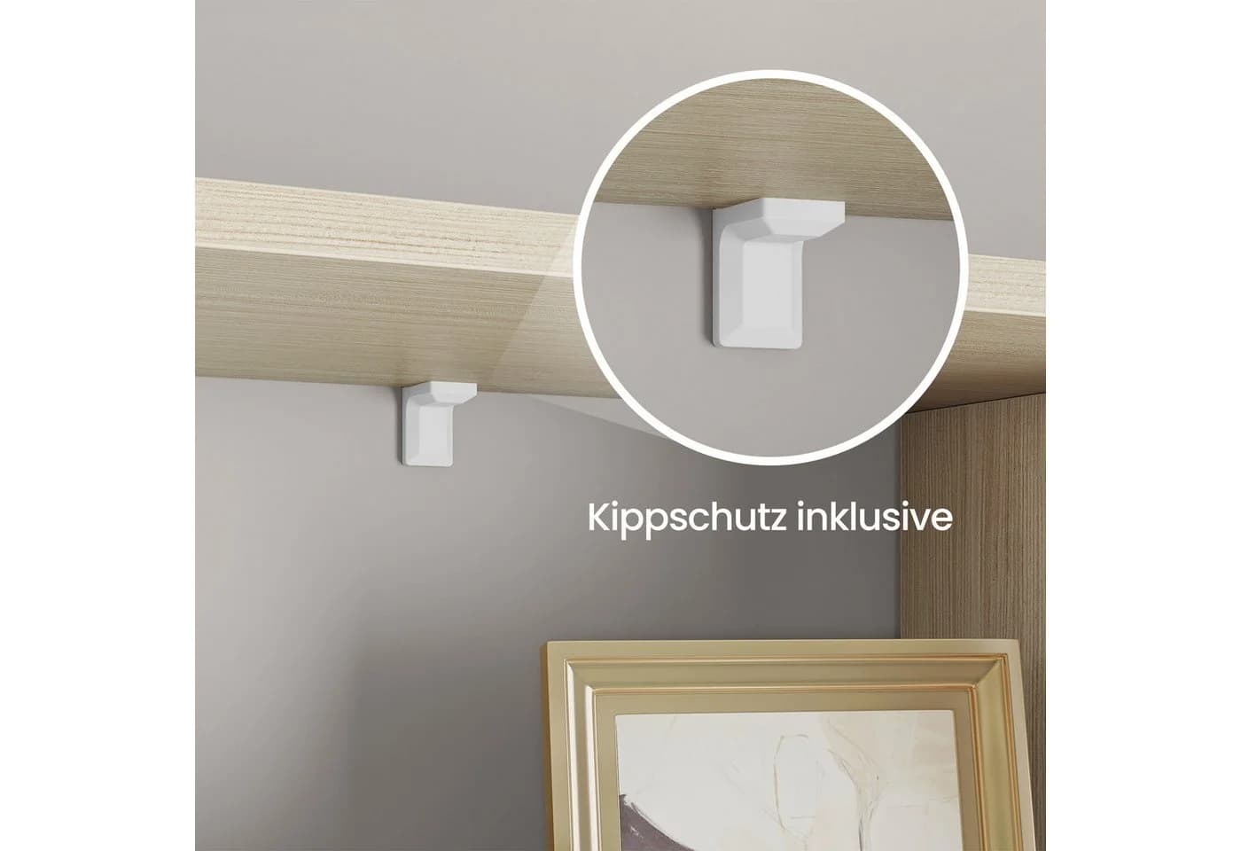 VASAGLE Bücherregal 6 Fächer Beige Holzwerkstoff 70x191x24cm - Bild 5