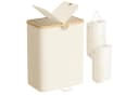 SONGMICS Wäschekorb 2 Fächer 150 Liter Weiß-Beige Bild 2