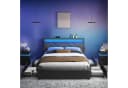 VASAGLE Polsterbett 140 x 200 cm LED Ladestation 4 Schubladen Bild 1
