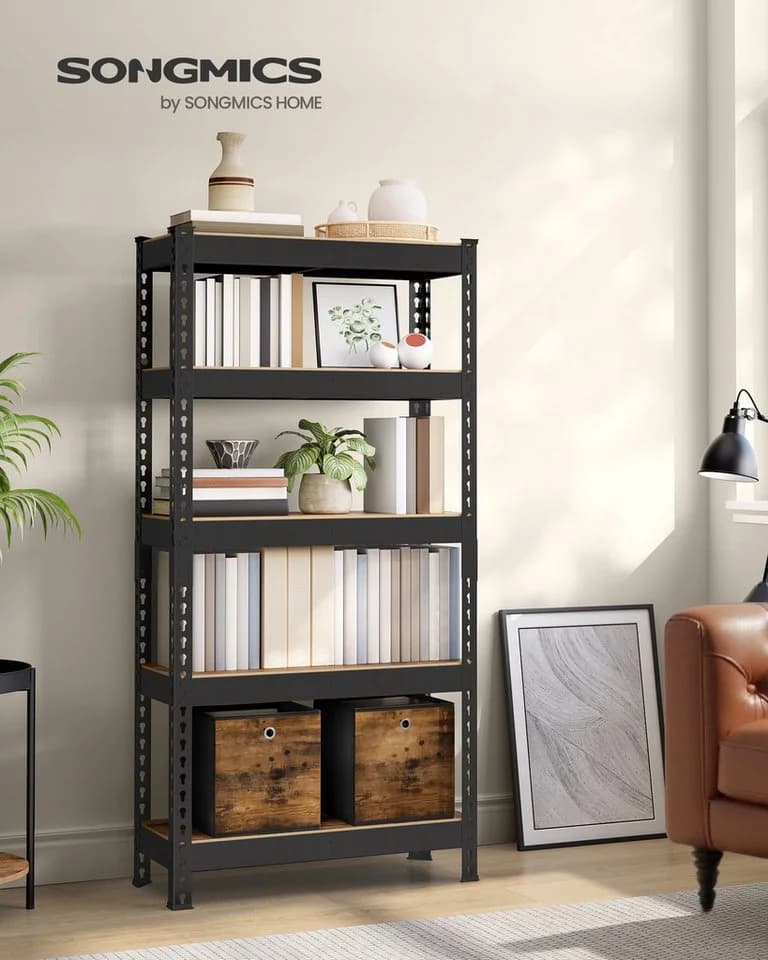 SONGMICS Standregal Schwerlastregal 5 Ablagen 875 kg 30x75x150 cm