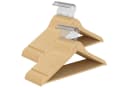 SONGMICS Kleiderbügel 30-tlg. Birkenholz 0,8 cm dünn 360° drehbarer Haken Bild 2