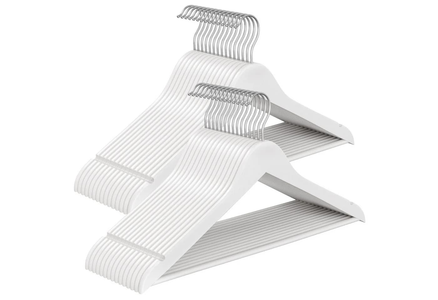 SONGMICS Kleiderbügel 30-tlg. Holzbügel 0,8 cm dünn 360° drehbar Birkenholz - Bild 2
