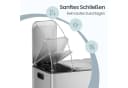 SONGMICS Mülltrennsystem Mülleimer Küche 3x15L Stahl Silber Bild 5