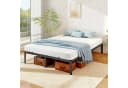 VASAGLE Bettgestell 160 x 200 cm Metallbett Tintenschwarz Bild 2