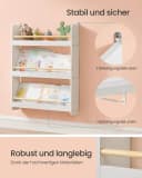 SONGMICS Spielzeugtruhe Bücherregal Kinder 3 Ebenen Wandregal Bild 3