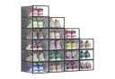 SONGMICS Schuhboxen 12/18er Set Transparent 33,2 x 23 x 14,5 cm Bild 2