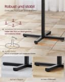 VASAGLE Bartisch Esstisch 60x60 Schwarz/Weiß Modern Bild 3