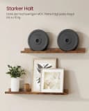 VASAGLE Wandregal Schweberegale 60/80 cm 2er Set für Küche Wohnzimmer Bild 3