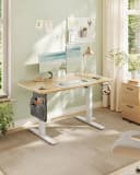 SONGMICS Schreibtisch elektrisch höhenverstellbar 120/140/160/180 cm USB-C Memory-Funktion 4 Höhen Stoff-Organizer Bild 1