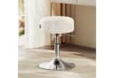 VASAGLE Barhocker Schminktischr Drehhocker 2 St. Cremeweiß PU 360° drehbar Bild 1