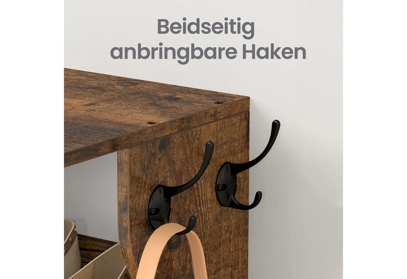 VASAGLE Schuhregal 7 Ebenen Weiß Platzsparend - Bild 5