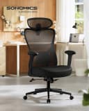 SONGMICS Bürostuhl Ergonomisch Schwarz Bild 1