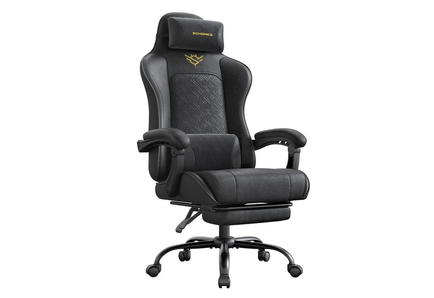 SONGMICS Gaming-Stuhl Ergonomischer Bürostuhl Schwarz - Bild 2