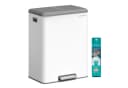 SONGMICS Mülleimer Küche Mülltrennsystem 2x30L Edelstahl Bild 2