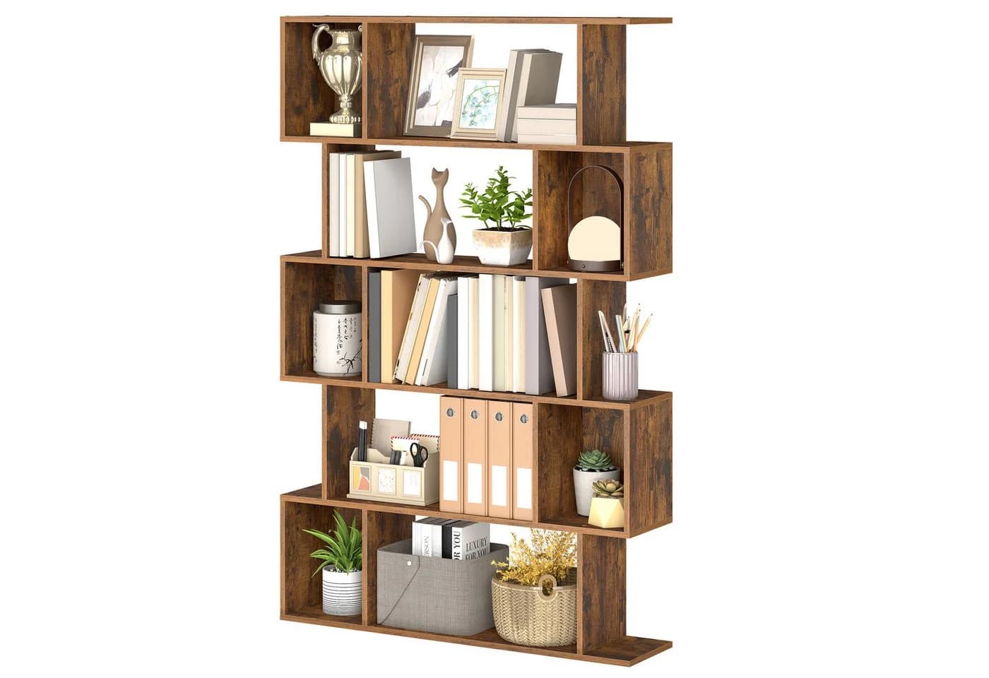 VASAGLE Bücherregal 5-stöckig Braun - Bild 2