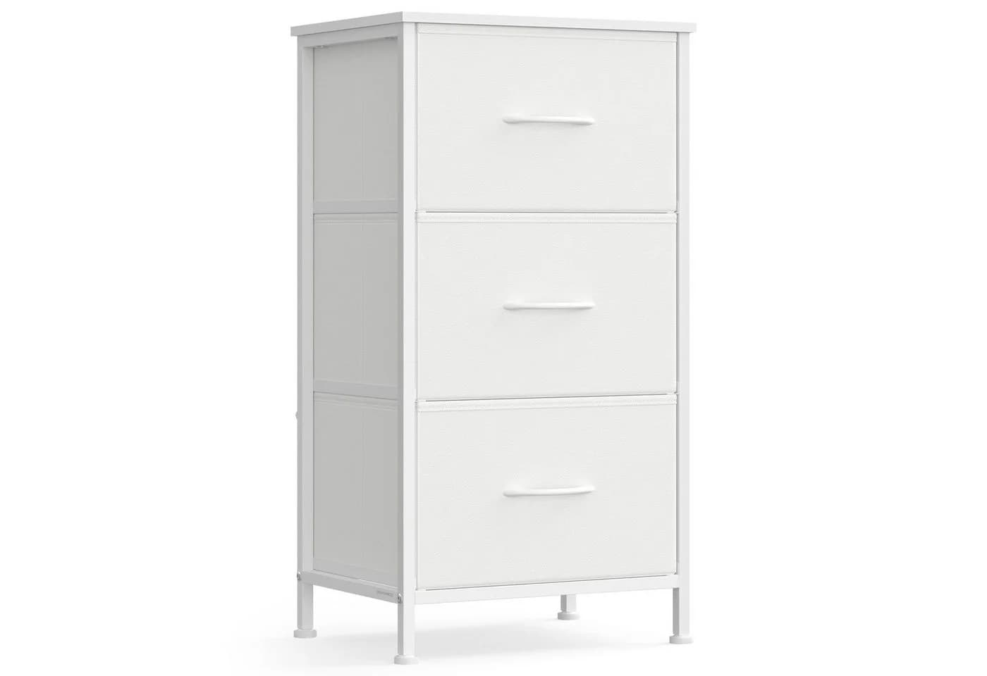 SONGMICS Kommode Schrank Aufbewahrungsschrank Stahl MDF Vliesstoff Schlafzimmer - Bild 2