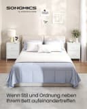 SONGMICS Kommode 2 Stoffschubladen Wolkenweiß Stahl Bild 1