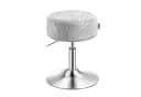 VASAGLE Barhocker Schminktischr Drehhocker Taubengrau 360° PU Bild 2