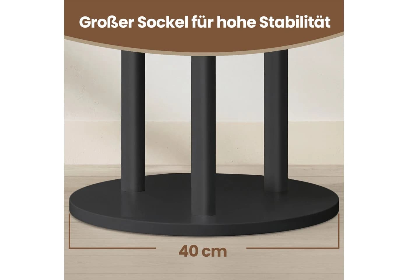 VASAGLE Garderobenständer Kleiderständer 11 Haken 3 Ablagen Tintenschwarz - Bild 5