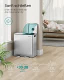 SONGMICS Mülleimer Küche 2x30L Edelstahl Softclose Pedal Bild 5