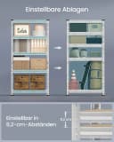 SONGMICS Schwerlastregal 2-tlg. 2er Set 30 x 75 x 150 cm Silber Stahl MDF Bild 4