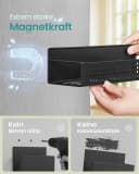 SONGMICS Gewürzregal magnetisch 4er Set 2 große und 2 kleine Regale Bild 3
